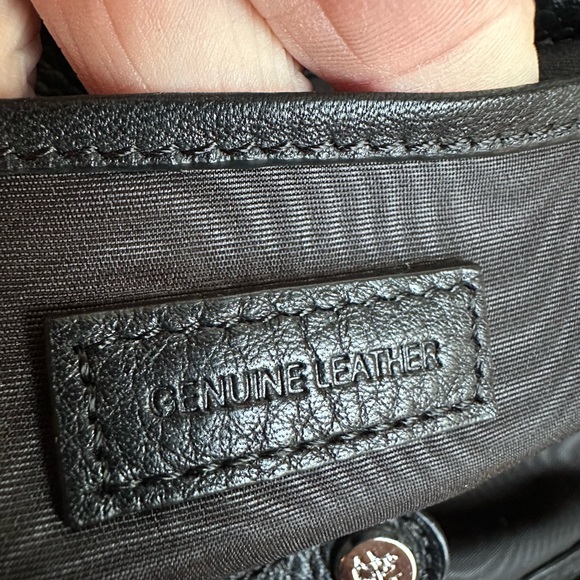 Brooks Brothers Black Genuine Leather Satchel Style Purse Shoulder Bag - Picture 13 of 14